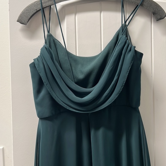 From the Dessy Group. Cowl back double strap maxi dress size 4! - Picture 5 of 7